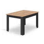 Masa pentru sufragerie/living, Artool, lemn, negru si craft, 120x80x75 cm GartenVIP DiyLine