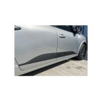 Abtibild bandou lateral compatibil Logan 3 negru mat texturat  (4 bucati) Cod:QITL3-01 Automotive TrustedCars