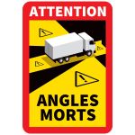 Set autocolante indicatoare „Unghi mort” FR (6 buc. – camion) Automotive TrustedCars