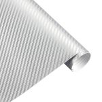 Folie carbon 3D Argintie cu tehnologie de eliminare a bulelor de aer 1mx1.5m  Cod: CF-10S Automotive TrustedCars