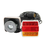 Set lampi LED magnetice pentru remorca, fisa 7 pini, cablu intre stopuri de 2,5m, cablu fisa 7.5m 12 V Breckner Germany BK69079 Automotive TrustedCars