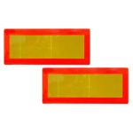 Set 2 placi reflectorizante tip B (mari) dreptunghiulare   Cod: 10391116 Automotive TrustedCars