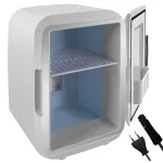 Mini Frigider 4L Portabil 2-in-1 cu Functie de Racire si Incalzire, Alimentare 220V/12V, Alb