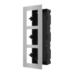 Rama montaj ingropat din otel inoxidabil, 3 module, pentru Interfon modular - HIKVISION DS-KD-ACF3-S SafetyGuard Surveillance