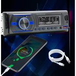Player Auto RGB, 4 x 50W, model 7021A, cu Bluetooth, Telefon, Radio, MP3, AUX, Card, Telecomanda FAVLine Selection