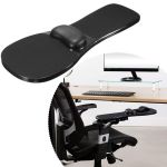 Suport ergonomic pentru mana cu mousepad gel, fixare scaun sau birou, 180 grade, negru MultiMark GlobalProd