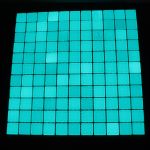 Mozaic fosforescent care lumineaza aqua, 30x30 cm, decoratiune glow MultiMark GlobalProd
