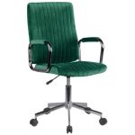 Scaun rotativ, catifea, verde, max 120 kg, 51x61x92/102 cm GartenVIP DiyLine