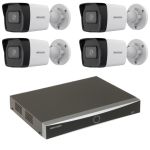 Sistem supraveghere Hikvision 4 camere IP 4MP IR 30m PoE NVR 4 canale 12MP PoE SafetyGuard Surveillance