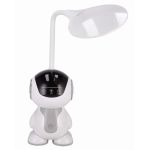 Lampa de birou, Jumi, model astronaut, lumina LED reglabila, brat ajustabil, alb, 11x32 cm GartenVIP DiyLine