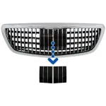 Capac Distronic Grila Centrala Mercedes S-Class W222 X222 (2014-up) Vertical Design Crom Performance AutoTuning