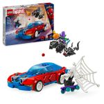 LEGO Masina de curse a Omului Paianjen si Venom Green Goblin Quality Brand
