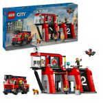 LEGO Statie si camion de pompieri Quality Brand