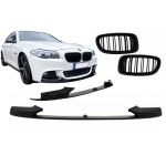 Prelungire Bara Fata BMW Seria 5 F10 F11 Sedan Touring (2011-2017) M-Performance Design cu Grile Centrale Duble Performance AutoTuning