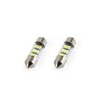 Set 2 becuri auto AMIO , LED 9 SMD 3014, 31mm, 12V, capac sticla, leduri alb sofit Festoon AutoDrive ProParts