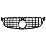 Grila Centrala Mercedes C-Class C63 W205 Sedan S205 T-Modell A205 Cabriolet C205 Coupe (03.2018-2020) GTR Panamericana Negru Lucios Performance AutoTuning