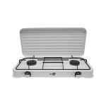 Aragaz camping, portabil, 2 arzatoare, 2.5 kW, cu capac, Starlux GartenVIP DiyLine