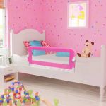 Balustradă de siguranță pentru pat de copil, roz, 102x42 cm GartenMobel Dekor