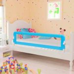 Balustradă protecție pat copii, albastru, 120x42 cm, poliester GartenMobel Dekor