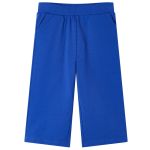 Pantaloni pentru copii cu picioare largi, albastru cobalt, 92 GartenMobel Dekor