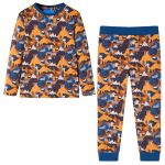 Pijamale de copii cu mâneci lungi cognac 104 GartenMobel Dekor