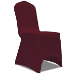 Husă de scaun elastică, 50 buc., roșu bordo  GartenMobel Dekor