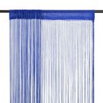 Draperii cu franjuri, 2 buc., 100 x 250 cm, albastru GartenMobel Dekor