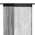 Draperii cu franjuri, 2 buc., 100 x 250 cm, negru GartenMobel Dekor