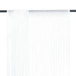 Draperii cu franjuri, 2 buc., 140 x 250 cm, alb GartenMobel Dekor