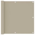 Paravan de balcon, bej, 90 x 500 cm, țesătură oxford GartenMobel Dekor