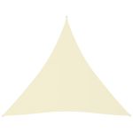 Pânză parasolar, crem, 4x4x4 m, țesătură oxford, triunghiular GartenMobel Dekor