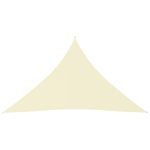 Parasolar, crem, 3,5x3,5x4,9 m, țesătură oxford, triunghiular GartenMobel Dekor
