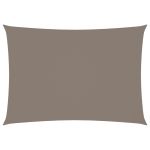 Pânză parasolar gri taupe 2x4 m țesătură oxford dreptunghiular  GartenMobel Dekor