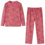 Pijamale pentru copii cu mâneci lungi roz fanat 116 GartenMobel Dekor