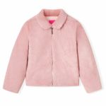 Palton pentru copii din blană artificială, roz, 140 GartenMobel Dekor