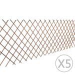 Gard cu zăbrele, 5 buc.,180 x 90 cm, salcie GartenMobel Dekor