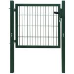 Poartă pentru gard 2D (simplă), verde, 106x130 cm GartenMobel Dekor