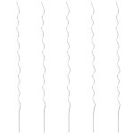 Spirale pentru suport plante, 5 buc., 110 cm, oțel galvanizat GartenMobel Dekor
