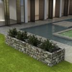 Strat înălțat gabion, 360 x 90 x 50 cm, oțel GartenMobel Dekor