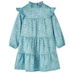 Rochie pentru copii cu mâneci lungi, albastru, 140 GartenMobel Dekor