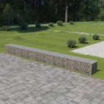 Gabion perete cu capace, 600 x 50 x 50 cm, oțel galvanizat GartenMobel Dekor