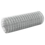 Plasă de sârmă găini, argintiu, 10 x 0,5 m, oțel galvanizat GartenMobel Dekor