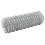 Plasă de sârmă găini, argintiu, 25 x 0,5 m, oțel galvanizat GartenMobel Dekor