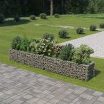 Strat înălțat gabion, 360 x 50 x 50 cm, oțel galvanizat GartenMobel Dekor