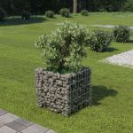 Strat înălțat gabion, 50 x 50 x 50 cm, oțel galvanizat GartenMobel Dekor