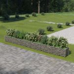 Strat înălțat gabion, 540 x 50 x 50 cm, oțel galvanizat GartenMobel Dekor