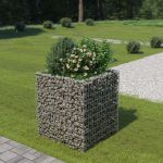 Strat înălțat gabion, 90 x 90 x 100 cm, oțel galvanizat GartenMobel Dekor