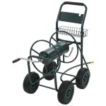 Cărucior pentru furtun de grădină cu racord 1/2", 75 m, oțel   GartenMobel Dekor