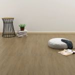 Plăci autoadezive pardoseală maro natural PVC 4,46 m² 3 mm    GartenMobel Dekor