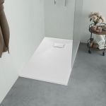 Cădiță de duș, alb, 90 x 80 cm, SMC GartenMobel Dekor